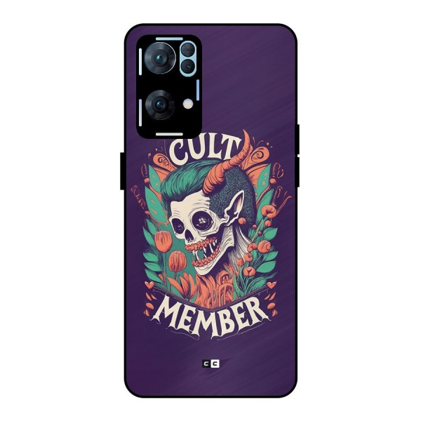 Cult Member Metal Back Case for Oppo Reno7 Pro 5G