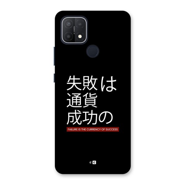 Currency Of Success Back Case for Oppo A15