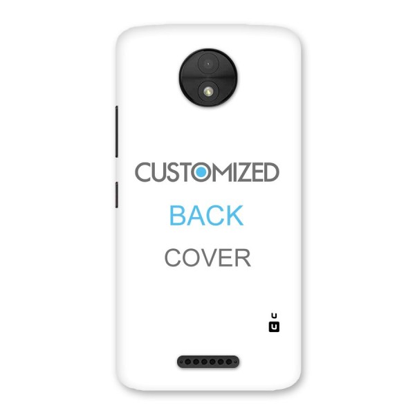 Customized Back Case for Moto C