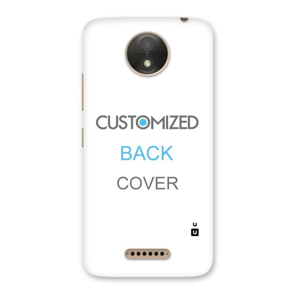 Customized Back Case for Moto C Plus