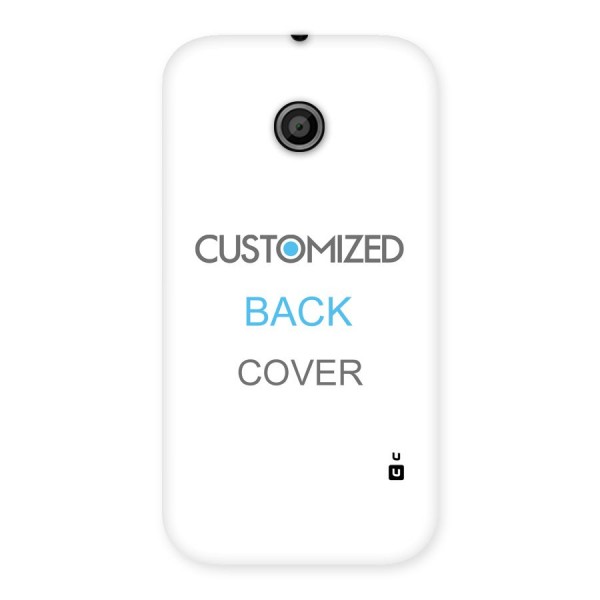 Customized Back Case for Moto E