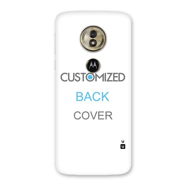 Customized Back Case for Moto G6 Play