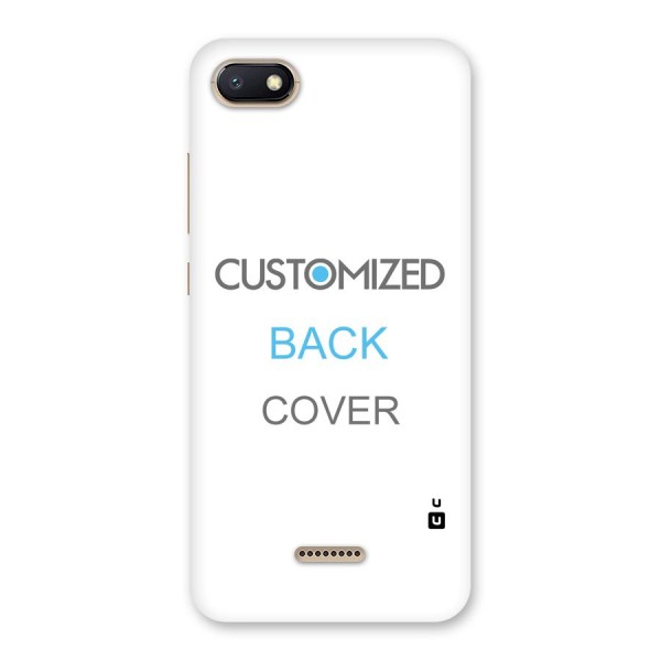 Customized Back Case for Redmi 6A