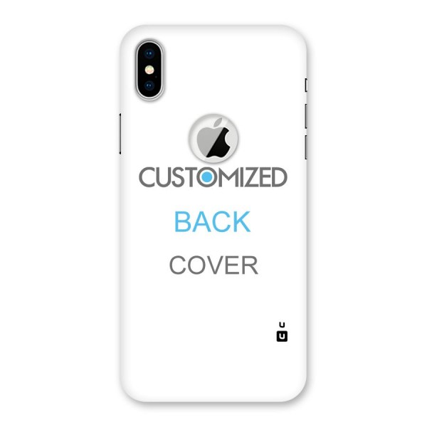 Customized Back Case for iPhone XS Logo Cut