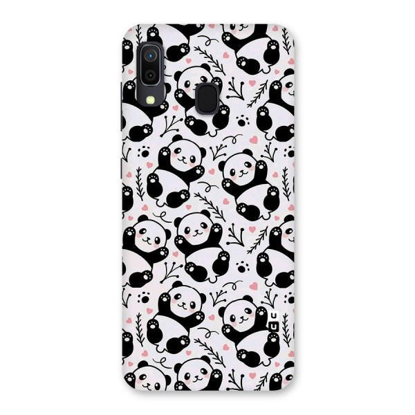 Cute Adorable Panda Pattern Back Case for Galaxy A20