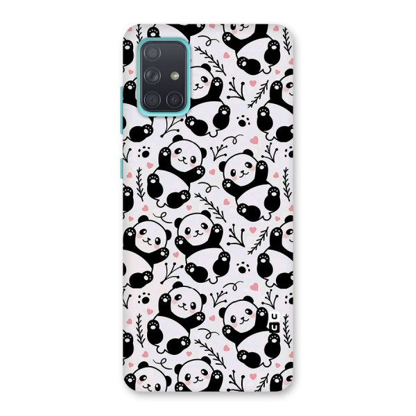 Cute Adorable Panda Pattern Back Case for Galaxy A71