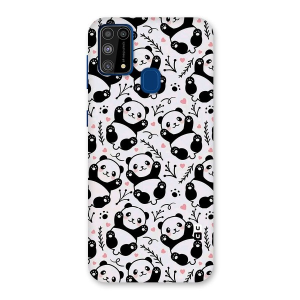 Cute Adorable Panda Pattern Back Case for Galaxy F41