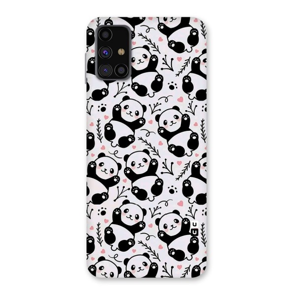 Cute Adorable Panda Pattern Back Case for Galaxy M31s