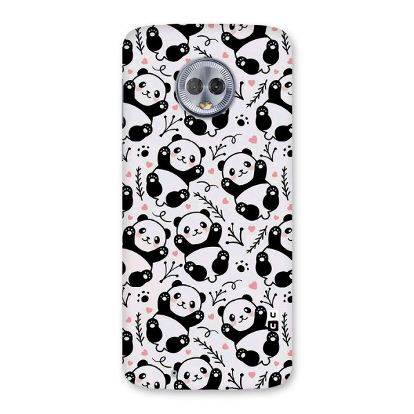 Cute Adorable Panda Pattern Back Case for Moto G6