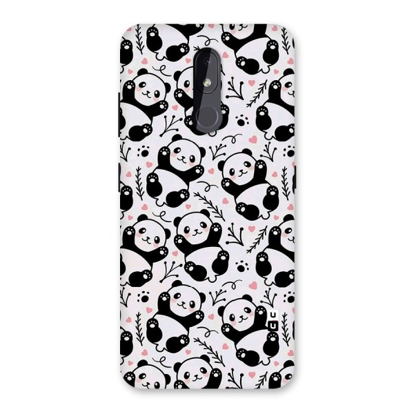 Cute Adorable Panda Pattern Back Case for Nokia 3.2