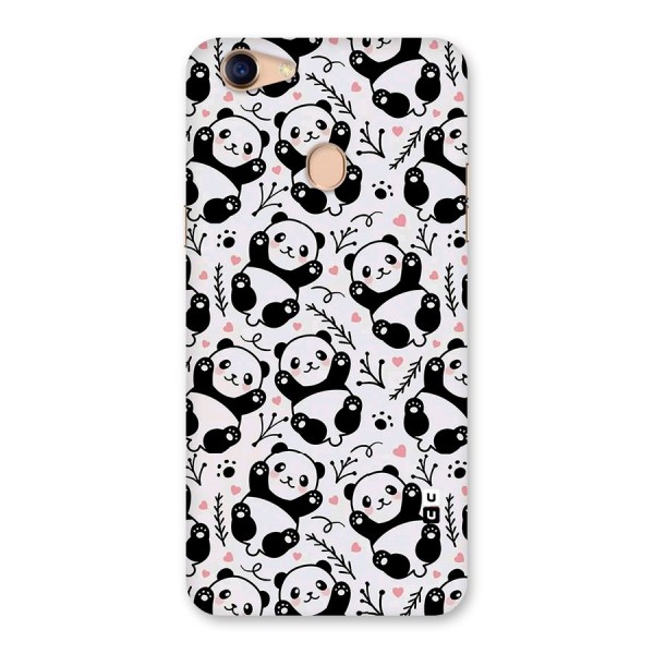 Cute Adorable Panda Pattern Back Case for Oppo F5