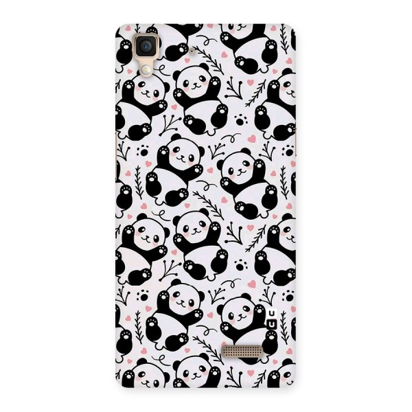 Cute Adorable Panda Pattern Back Case for Oppo R7