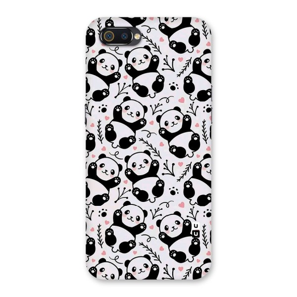 Cute Adorable Panda Pattern Back Case for Realme C2