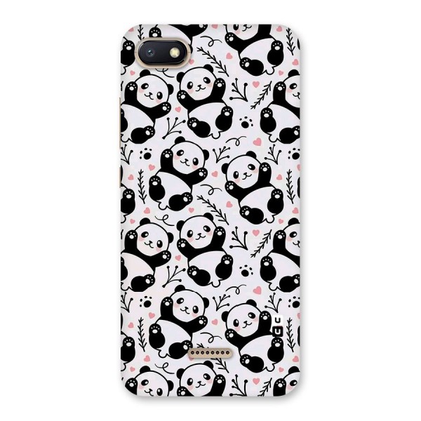 Cute Adorable Panda Pattern Back Case for Redmi 6A