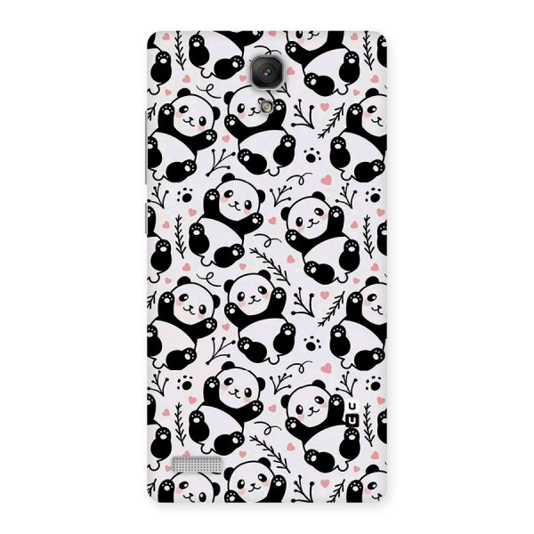 Cute Adorable Panda Pattern Back Case for Redmi Note