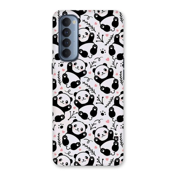 Cute Adorable Panda Pattern Back Case for Reno4 Pro