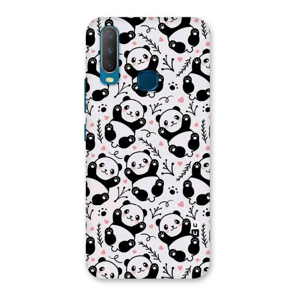 Cute Adorable Panda Pattern Back Case for Vivo Y12