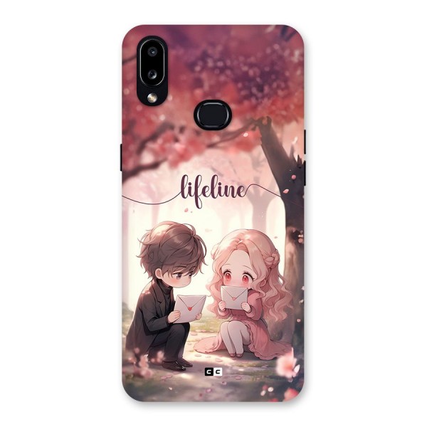 Cute Anime Couple Back Case for Galaxy A10s