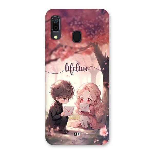 Cute Anime Couple Back Case for Galaxy A20