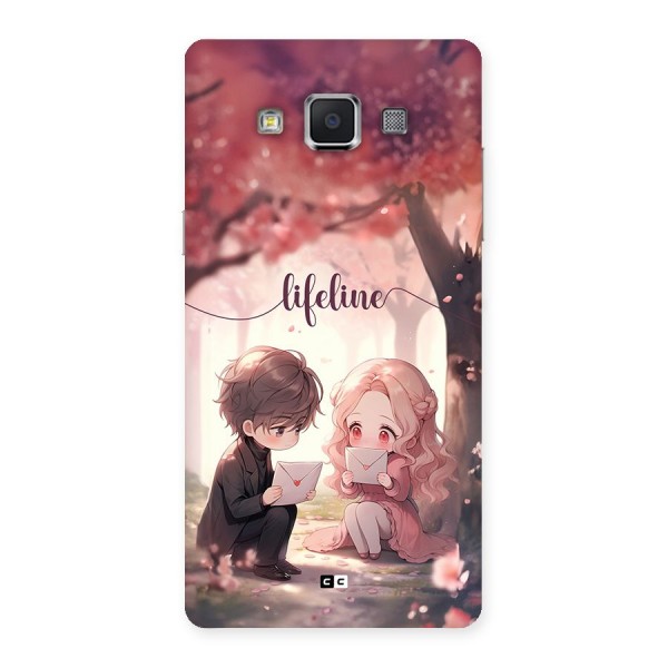 Cute Anime Couple Back Case for Galaxy A5