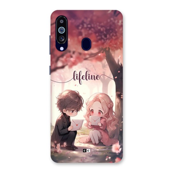 Cute Anime Couple Back Case for Galaxy A60