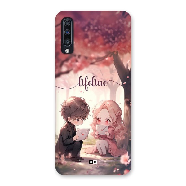 Cute Anime Couple Back Case for Galaxy A70s