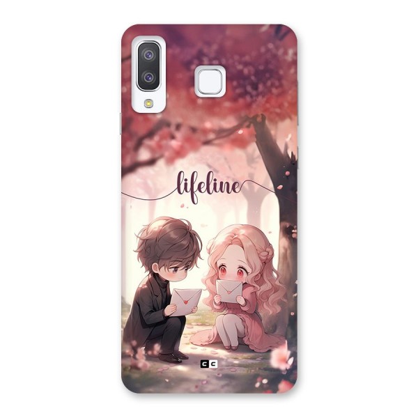 Cute Anime Couple Back Case for Galaxy A8 Star