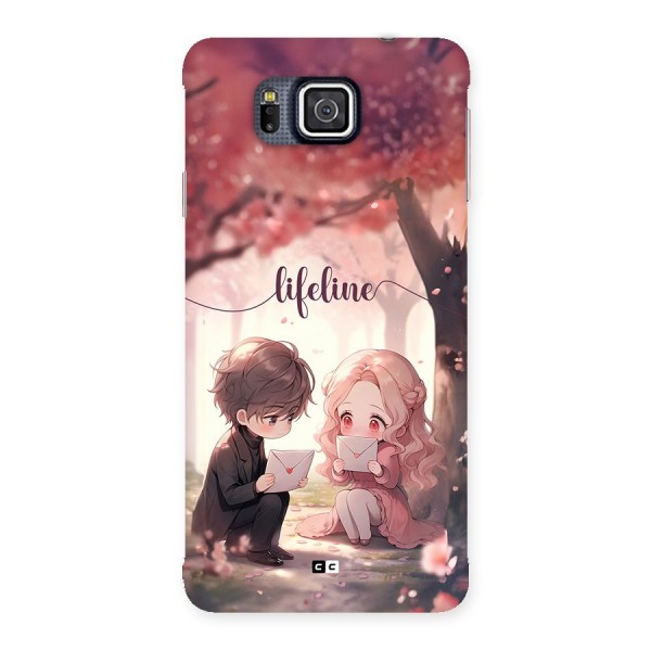 Cute Anime Couple Back Case for Galaxy Alpha