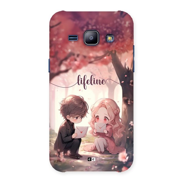 Cute Anime Couple Back Case for Galaxy J1