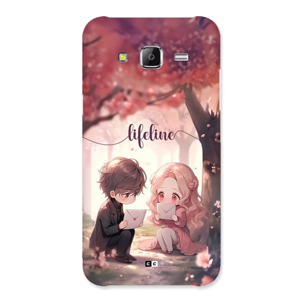 Cute Anime Couple Back Case for Galaxy J5