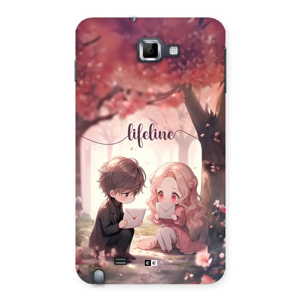 Cute Anime Couple Back Case for Galaxy Note