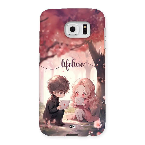 Cute Anime Couple Back Case for Galaxy S6