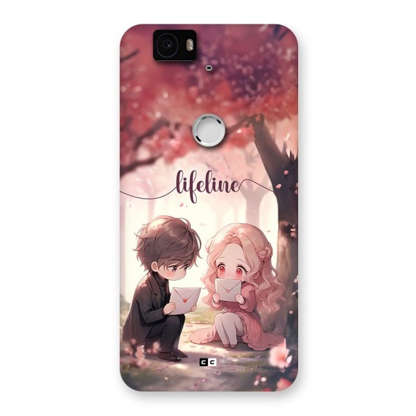 Cute Anime Couple Back Case for Google Nexus 6P