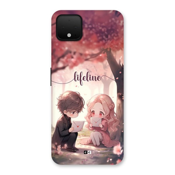 Cute Anime Couple Back Case for Google Pixel 4 XL