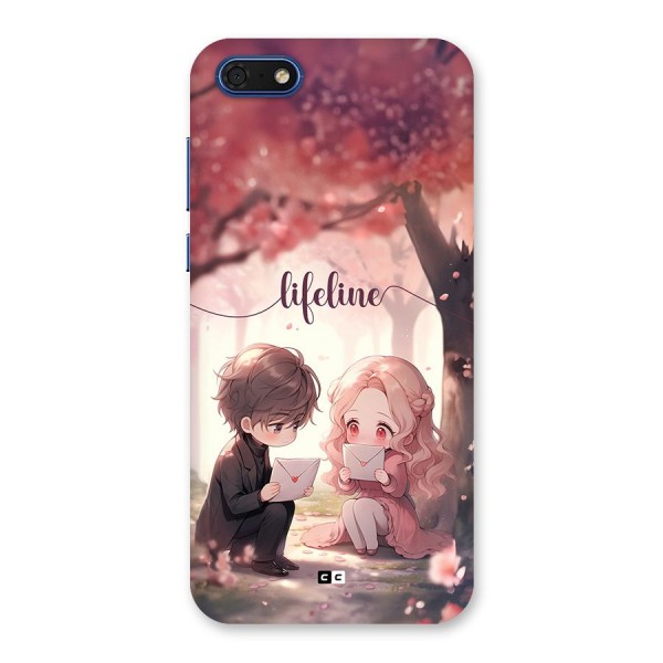 Cute Anime Couple Back Case for Honor 7s