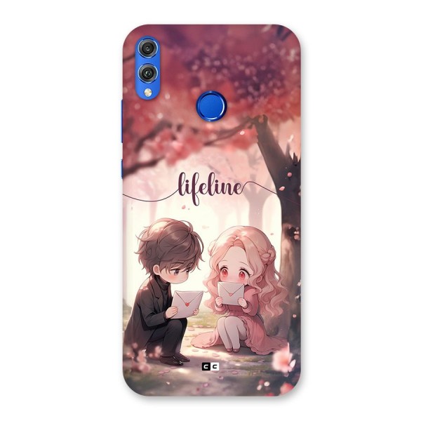 Cute Anime Couple Back Case for Honor 8X