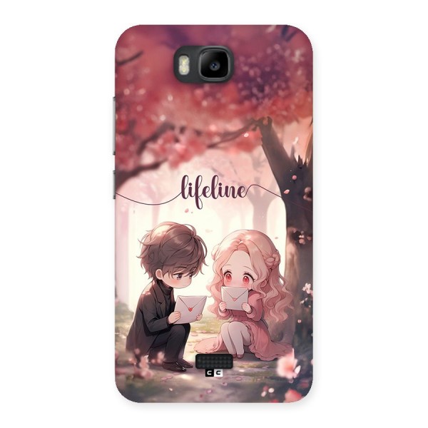 Cute Anime Couple Back Case for Honor Bee