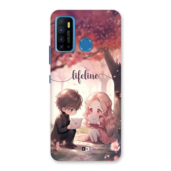 Cute Anime Couple Back Case for Infinix Hot 9