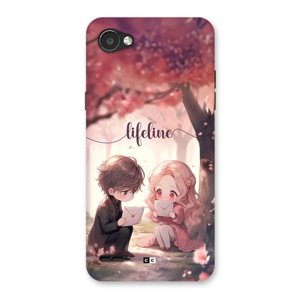 Cute Anime Couple Back Case for LG Q6