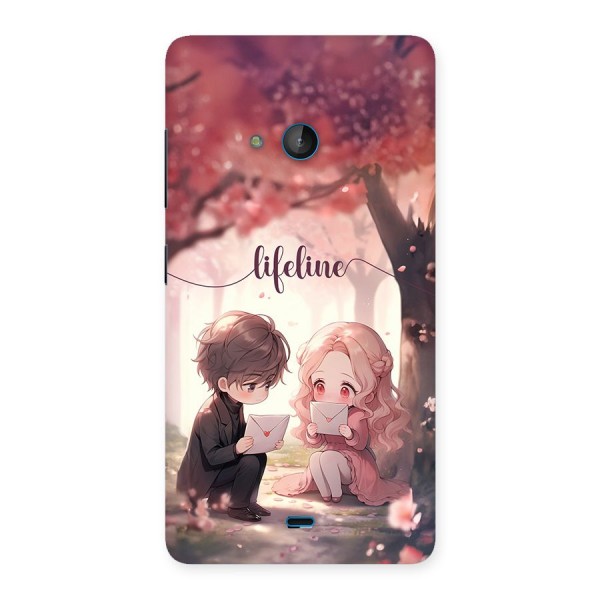 Cute Anime Couple Back Case for Lumia 540