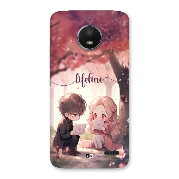 Cute Anime Couple Back Case for Moto E4