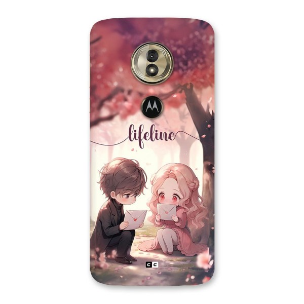 Cute Anime Couple Back Case for Moto G6 Play