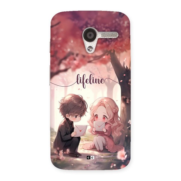 Cute Anime Couple Back Case for Moto X
