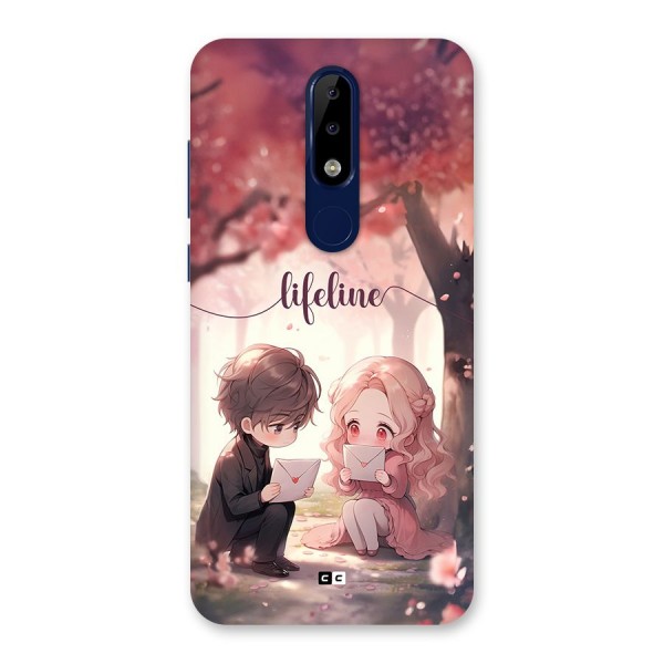 Cute Anime Couple Back Case for Nokia 5.1 Plus