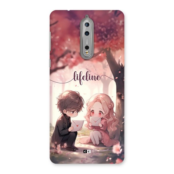 Cute Anime Couple Back Case for Nokia 8