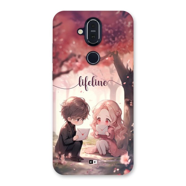 Cute Anime Couple Back Case for Nokia 8.1