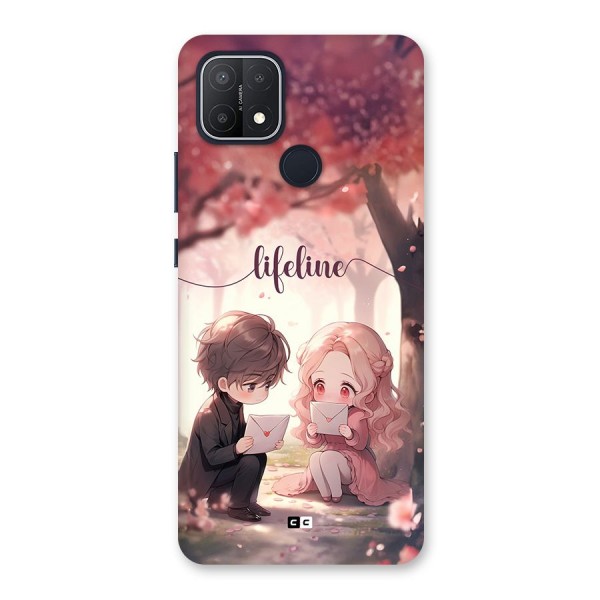 Cute Anime Couple Back Case for Oppo A15s