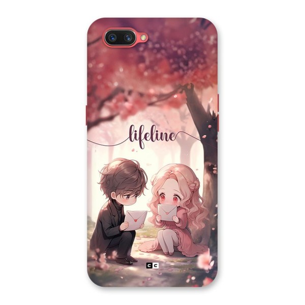 Cute Anime Couple Back Case for Oppo A3s