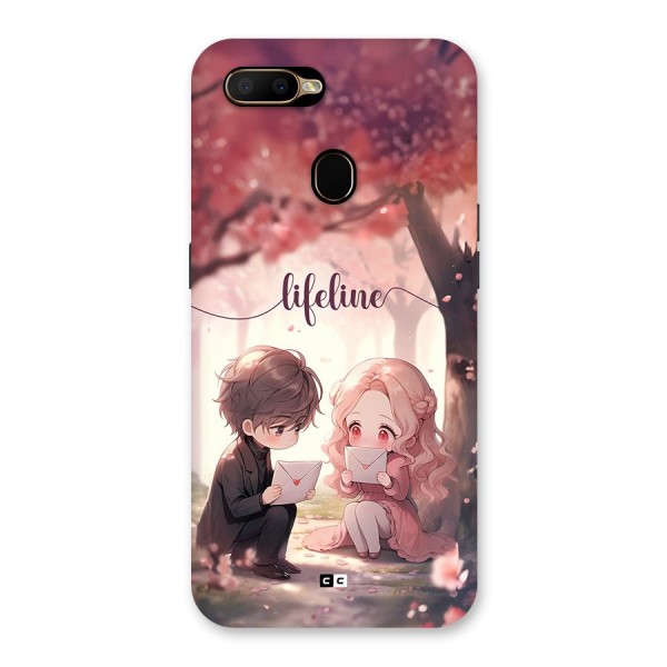 Cute Anime Couple Back Case for Oppo A5s