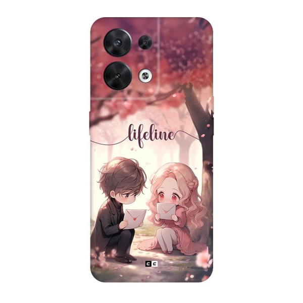 Cute Anime Couple Back Case for Oppo Reno8 5G